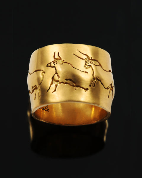 Bague Lascaux taureaux
